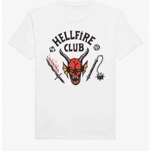 Retired! Stranger Things Hellfire Club White T-Shirt